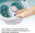 HoMedics Bubble Spa Elite Footbath, 2-in-1 Removable Pedicure Center, Toe-Touch Control, Easy Tote Handle No-Splash, FB-450H