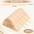 1000 PCS 4.5 Inch Orange Wood Sticks for Nails, AHIER Wooden Cuticle Pusher Sticks Double Head Functional Manicure Tools