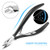 8 Pieces Cuticle Trimmer Stainless Steel Cuticle Nippers Pointed Blade Dead Skin Cutter Clipper Remover Scissors Manicure Tools for Fingernails and T