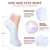 Geyoga 10 Pairs Moisturizing Socks Overnight for Dry Feet Spa Cotton Moisture Enhancing Cosmetic Socks for Women and Men, White
