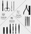 Nail Clippers Sets High Precisio Stainless Steel Nail Cutter Pedicure Kit Nail File Sharp Nail Scissors and Clipper Manicure Pedicure Kit Fingernails