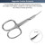CGBE Cuticle Scissors Extra Fine Curved Blade, Super Slim Manicure Scissors for Cuticles Professional Small Scissors with Precise Pointed Tip Groomin