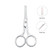 LIVINGO Premium Manicure Rounded Tip Scissors Multi-purpose Stainless Steel Cuticle Pedicure Beauty Grooming Kit for Nail, Eyebrow, Eyelash, Dry Skin