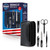 Barbasol 8 Piece Travel Manicure Set with Scissors, Nail Clippers, Nail File, Tweezers, Cuticle Pushers and Travel Case
