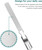 Stainless Steel Nail File with Anti-Slip Handle and Leather Case, Double Sided and Files Nails Easily for Men and Woman