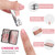 ZIZZON Travel Mini Manicure Set Nail Clipper Set 10 in 1 Stainless Steel Pedicure Care Grooming kit with Case Pink