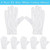 Paxcoo 6 Pairs XL White Cotton Gloves for Dry Hand Moisturizing Cosmetic Eczema Hand Spa and Jewelry Inspection