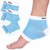 ZenToes Moisturizing Heel Socks 2 Pairs Gel Lined Toeless Spa Socks to Heal and Treat Dry, Cracked Heels While You Sleep (Regular, Blue)