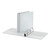 Universal Deluxe Easy-to-Open D-Ring View Binder, 3 Rings, 2" Capacity, 11 X 8.5, White