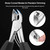 Podiatrist Toenail Clippers Ingrown or Thick Toe Nail Clippers for Men, Toenail Cutters Nipper Precision Diabetic Pedicure Tool Curved Edge, opove X5