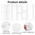 JIEYAO 12Pcs A5 Binder Pocket Set, 6 Holes Binder Sleeve Waterproof PVC Loose Leaf Bag Transparent Document Pouch Zipper Folders for Photo Card Stick