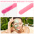 Mudder 3 Pcs Non-stick Silicone Wax Spatulas Hair Removal Sticks Applicator Reusable Hard Wax Scraper for Home Salon Body Use (Pink)