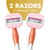 BIC Soleil Glide Disposable Razors for Women, 5 Blades With Shea Butter Moisture Bars For a Smooth Glide, 2 Piece Razor Set