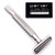 Parker Semi-Slant Safety Razor  Satin Chrome Finish | Smooth, Efficient Double Edge Wet Shaver for Men | Slanted Cutting Action + 5 Platinum Blades