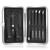MORGLES Tweezers Set and Nail Clippers, 9 Pcs Stainless Steel Tweezers Kit for Men Professional Manicure Set for Men Grooming Kit With Leather Travel
