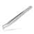 Volume Eyelash Extension Tweezer - FEITA Professional Angled Curved Pointed L-Shaped Precision Tweezers for 3D 4D 6D Lashes Extension - Silver