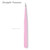 KLDKUST Stainless Steel Eyelash Extension Tweezers Straight and Curved Tip Eyelash Tweezers for Eyelash Extension Applications with Eyelash Brush (4P