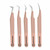 Fiber Tip Lash Tweezers For Eyelash Extension Tweezers Professional