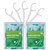 Dental Floss Picks, 2 Travel Floss Cases,100 Counts,Each Individually Wrapped, Dental Flossers,Floss Sticks,Tooth Floss,Dental Sticks,Teeth Flossers