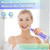 TOVENDOR Electric Water Flosser, Cordless Rechargeable Dental Oral Irrigator IPX7 Waterproof 300ML Travel Water Teeth Cleaner with 5 Tips for Braces