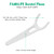 FAMILIFE Dental Floss Unwaxed Dental Floss Picks Unflavored Fluoride Free Back Teeth Toothpicks Flossing Flossers Threaders Sticks with 4 Travel Hand
