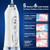 H2ofloss Water Dental Flosser Portable Dental Oral Irrigator with 5 Modes, 6 Replaceable Jet Tips, Rechargeable IPX7 Waterproof Teeth Cleaner for Hom