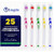 Lingito 25 Bulk Toothbrushes | Individually Wrapped | Manual Disposable Travel Toothbrush Set for Adults or Kids | Made with a Medium-Soft Large Head