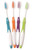 FRESHMINT Individually Wrapped Bulk Premium Toothbrushes (100 Pack), Oversized Easy Grip Handle, Soft Multi Color Nylon Bristles Perfect for Travel,