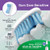 Brushmo Gum Care Sensitive Replacement Toothbrush Heads, Compatible with Philips Sonicare Click-on Toothbrush Handles, 8 Standard Heads, Extra Soft D