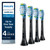 Philips Sonicare C3 Two-in-One - Genuine Replacement Electric Toothbrush Heads, White, 4 Pack One Year Supply, HX9044/65