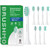 Brushmo Plaque Control Replacement Toothbrush Heads, Compatible with Philips Sonicare Click-on Electric Toothbrush Handles, 8 Standard Replacement He