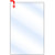 StoreSMART - Peel & Stick Pocket - 6" x 9 1/2" Open Short Side - 10-Pack - Clear Vinyl Plastic - STB109S-10