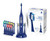 Pursonic S430 High Power Rechargeable Electric Sonic Toothbrush with 12 Brush Heads & Storage Charger, Blue