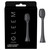 GLEEM Toothbrush Replacement Brush Heads Refill, Black, 2 Count