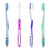 Super Soft, Tapered Bristle Toothbrush with Tongue Cleaner Assorted Colors - (4 Count)