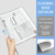 M&G 10 Pack Report Covers with Sliding Bar, 5mm Clear Report Folder for A4 and Letter Size Paper,35 Sheet Presentation Folders, 8.7X 12.2inch