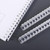 Leadigol A5 10 Pack Plastic Spiral Binding Coils,21cm 20 Hole Plastic Binding Combs,Clear Comb Binding Spines,Spiral Binding Coil, Loose Leaf Binder