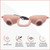 Super Sunnies EVO Flex UV Eye Protection, FDA Compliant, Tanning Bed Goggles, Red Light Theraphy Eyeshields with Case - Peach