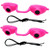 Super Sunnies Flex UV Eye Protection, FDA Compliant Tanning Bed Goggles, Red Light Therapy Glasses - Pink