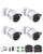 ZOSI 4PACK 1920TVL 1080P HD TVI Security Cameras 120ft Night Vision CCTV Cameras Home Security Day/Night Waterproof Camera for 720P,1080P,5MP,4K HD-T