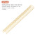 50Pcs Double Loop Wire Binding Spines 3/4 inch for 180 Sheets Capacity, 34 Rings, 3:1 Pitch, Compatible with A4/Letter Size Paper, Gold (Nylon Coated