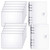 10 Pieces A6 Binder PVC Cover with 2 Pieces Clear PVC Zipper Binder Pockets, Waterproof 6-Ring Budget Binder Envelopes System Budget Planner Organize