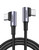 UGREEN Right Angle USB C Cable, 60W USB C Fast Charging Cable 90 Degree Compatible with iPhone 17/17 Air/17 Pro/16, MacBook Pro, iPad Pro, Samsung Ga