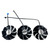87MM PLD09220S12H RTX3080 RTX3070 Graphics Card Fan Replacement for EVGA GeForce RTX 3070 3080 TI 3090 FTW3 Cooler Fan (Black 3-Fan)