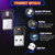 Frienda 2 Pieces Mini USB LED Light, Car LED Interior Lighting 5v Smart USB Atmosphere Light, Laptop Keyboard Office Decoration Night Lamp, Adjustabl