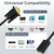 SHULIANCABLE HDMI to VGA Adapter ?Female to Male Unidirectional Transmission HDMI (Computer) to VGA (Monitor) Does not Support Audio(6 Inch)