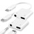 USB C to 3.5mm Headphone and Charger Adapter,iPhone 16 Headphone Adapter,USB C to 3.5mm Aux Audio Dongle+Charge Splitter Headphone Accessories for iP