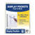 C-Line Peel and Stick Display Pockets, Clear, 8.5 x 11 Inches, 10 per Pack (36911)