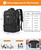 YAMTION Carry On Backpack for Men with Shoe Compartment,Travel Backpack with Laptop Compartment Airline Approved for Women,Weekender Bag for Workout