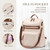 VNINE PU Leather Backpack Purse for Women?Anti Theft Backpack Fashion Travel Ladies Shoulder Bags Handbags